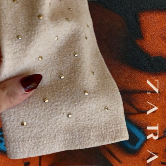 Zara Beige Women's Crew Neck Sweater - Picture 7 of 10